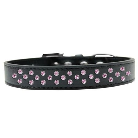 UNCONDITIONAL LOVE Sprinkles Light Pink Crystals Dog CollarBlack Size 14 UN811484